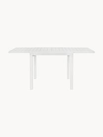 Table de jardin extensible Pelagius, tailles variées, Aluminium, revêtement par poudre, Blanc, larg. 83 - 166 x prof. 80 cm