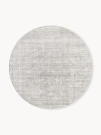 Tapis rond en viscose tissé main Jane, Grège, Ø 300 cm (taille XXL)