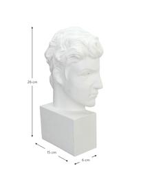 Boekensteunen David, 2 stuks, Polyresin, Wit, 15 x 26 cm