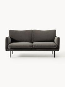 Samt-Sofa Moby (2-Sitzer), Bezug: Samt (Hochwertiger Polyes, Gestell: Massives Kiefernholz, Samt Taupe, B 170 x T 95 cm