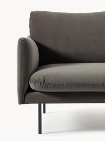 Samt-Sofa Moby (2-Sitzer), Bezug: Samt (Hochwertiger Polyes, Gestell: Massives Kiefernholz, Samt Taupe, B 170 x T 95 cm