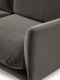 Samt-Sofa Moby (2-Sitzer), Bezug: Samt (Hochwertiger Polyes, Gestell: Massives Kiefernholz, Samt Taupe, B 170 x T 95 cm