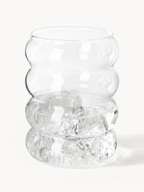Set de jarra y vasos soplados Bubbly, 5 pzas., Vidrio de borosilicato, Transparente, Set de diferentes tamaños