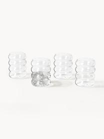 Mondgeblazen waterkaraf Bubbly met waterglazen, set van 5, Borosilicaatglas, Transparant, Set met verschillende formaten