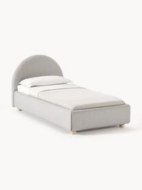 Jednolôžková posteľ s úložným priestorom Ebba, Sivá, Š 90 x D 200 cm