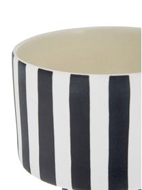 Cache-pot en céramique Toppu, Céramique, Blanc, noir, Ø 15 x haut. 24 cm