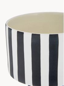 Cache-pot en céramique Toppu, Céramique, Blanc, noir, Ø 15 x haut. 24 cm