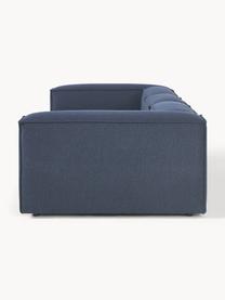 Modulares Sofa Lennon (4-Sitzer), Bezug: 100 % Polyester Der strap, Gestell: Massives Kiefernholz, Spe, Webstoff Dunkelblau, B 327 x T 119 cm