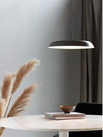 LED hanglamp Piso, Lampenkap: gecoat metaal, Diffuser: kunststof, Grijs, Ø 36 x H 17 cm