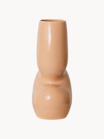 Vase en grès cérame Organic, Grès cérame, Beige, larg. 17 x haut. 29 cm