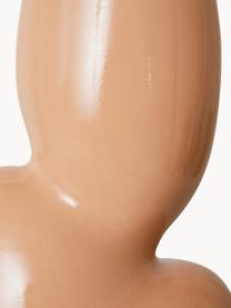 Steingut-Vase Organic, H 29 cm, Steingut, Beige, B 17 x H 29 cm