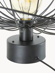 Wandlamp Ray, Lamp: gelakt messing, Zwart, Ø 55 x D 20 cm