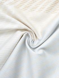 Gemusterte Baumwollsatin-Bettwäsche Moore, Webart: Satin Baumwollsatin wird , Beige, Braun, Blau, 135 x 200 cm + 1 Kissen 80 x 80 cm