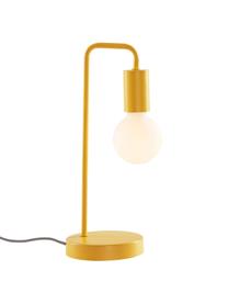 Lampada da tavolo Cascais, Paralume: metallo rivestito, Giallo, Ø 14 x Alt. 35 cm