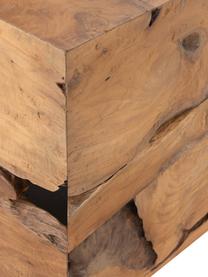 Stolik pomocniczy z drewna tekowego Racine, Drewno tekowe, Brązowy, S 45 x W 45 cm