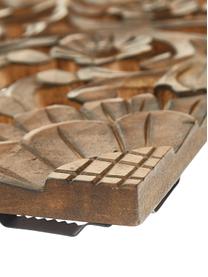 Handgefertigter Wandschmuck Samira mit Antik-Finish, Mitteldichte Holzfaserplatte (MDF), Braun, Antik-Finish, 85 x 45 cm