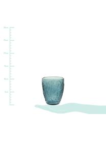 Waterglazenset Pantelleria, 6-delig, Glas, Blauwtinten, Ø 8 x H 10 cm