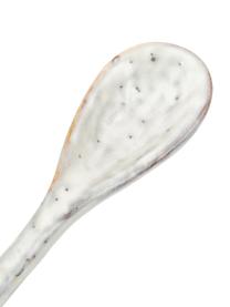 Teelöffel Nordic Sand, 2 Stück, Steingut, Hellgrau, L 16 cm