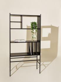 Étagère Divide, Bois de frêne, bois d'eucalyptus, métal, Noir, larg. 79 x haut. 160 cm