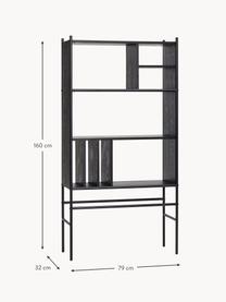 Wandrek Divide, Essenhout, eucalyptushout, metaal

Dit product is gemaakt van duurzaam geproduceerd, FSC®-gecertificeerd hout., Zwart, B 79 x H 160 cm