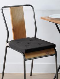 Poduszka na siedzisko Duo, Czarny, beżowy, S 40 x D 40 cm