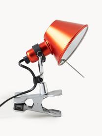 Lampa biurkowa Tolomeo Micro Pinza, Pomarańczowy, błyszczący, Ø 16 x W 20 cm