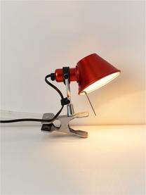 Kleine Klemm-Schreibtischlampe Tolomeo Micro Pinza, Lampenschirm: Aluminium, beschichtet, Orange, Ø 16 x H 20 cm