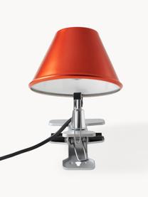 Kleine Klemm-Schreibtischlampe Tolomeo Micro Pinza, Lampenschirm: Aluminium, beschichtet, Orange, Ø 16 x H 20 cm