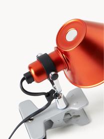 Petite lampe de bureau à pince Tolomeo Pinza, Orange, Ø 16 x haut. 20 cm