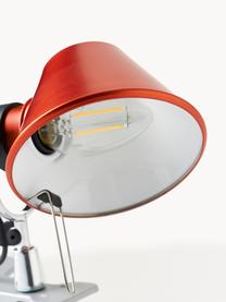 Kleine Klemm-Schreibtischlampe Tolomeo Micro Pinza, Lampenschirm: Aluminium, beschichtet, Orange, Ø 16 x H 20 cm