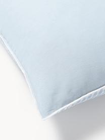 Funda de almohada de seersucker Davey, Azul claro, blanco, An 45 x L 110 cm