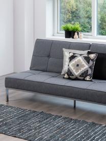 Schlafsofa Perugia (3-Sitzer), Bezug: Polyester Der hochwertige, Füße: Metall, lackiert, Webstoff Grau, B 198 x T 95 cm