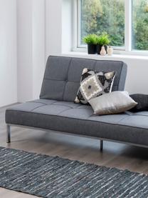 Schlafsofa Perugia (3-Sitzer), Bezug: Polyester Der hochwertige, Füße: Metall, lackiert, Webstoff Grau, B 198 x T 95 cm