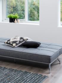 Schlafsofa Perugia (3-Sitzer), Bezug: Polyester Der hochwertige, Füße: Metall, lackiert, Webstoff Grau, B 198 x T 95 cm