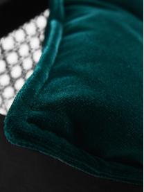 Sofá de terciopelo Big Sur (3 plazas), Tapizado: 100% terciopelo de poliés, Verde botella, negro, An 106 x Al 79 cm