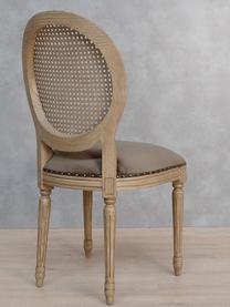 Silla tapizada Medallón, Beige, marrón, An 50 x Al 101 cm