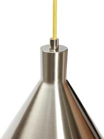 Lampada a sospensione Yama, Paralume: vetro, Baldacchino: metallo rivestito, Argentato, Ø 40 x Alt. 35 cm