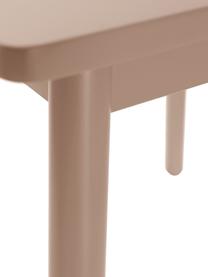 Tavolo per bambini in legno Kinna Mini, Legno di pino, pannello di fibra a media densità (MDF) laccato, Rosa, Larg. 50 x Alt. 50 cm