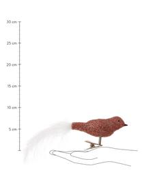 Ozdoby na stromeček s klipy Triky Traka, 3 ks, Odstíny růžové, Š 4 cm, V 8 cm