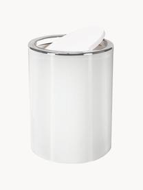 Poubelle design couvercle à basculeTrace, Plastique, Blanc, 5 l