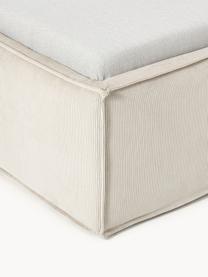 Cord-Einzelbett Dream, Bezug: Cord (92 % Polyester, 8 %, Korpus: Massives Fichtenholz, Spa, Cord Hellbeige, B 90 x L 200 cm