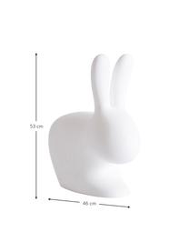 Lampada da terra coniglietto Rabbit, Materiale sintetico (polietilene), Bianco, Larg. 46 x Alt. 53 cm