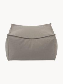 Outdoor-Pouf Stay, Bezug: 100 % Polyester, wetterfe, Webstoff Taupe, B 60 x H 33 cm
