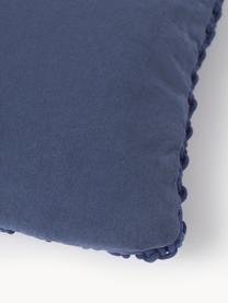 Housse de coussin tricotée en coton Gabrielle, 100 % coton

Le matériau est certifié STANDARD 100 OEKO-TEX®, 11.HIN.00050, Hohenstein HTTI, Bleu foncé, larg. 45 x long. 45 cm