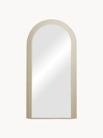 Specchio pendente Falco, Cornice: metallo, verniciato a pol, Superficie dello specchio: lastra di vetro, Beige chiaro, Larg. 100 x Alt. 203 cm
