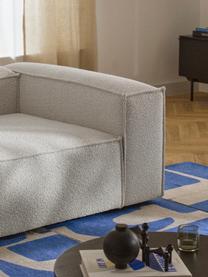 Modulares Sofa Lennon (4-Sitzer) aus Bouclé, Bezug: Bouclé (100 % Polyester) , Gestell: Massives Kiefernholz, Spe, Füße: Kunststoff Dieses Produkt, Bouclé Off White, B 327 x T 119 cm