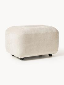 Hocker Stella, Bezug: 85 % Polyester, 15 % Baum, Gestell: Massives Buchenholz, Span, Webstoff Off White, B 71 x H 43 cm