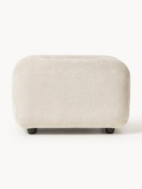 Hocker Stella, Bezug: 85 % Polyester, 15 % Baum, Gestell: Massives Buchenholz, Span, Füße: Kunststoff, Webstoff Off White, B 71 x H 43 cm