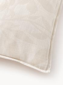 Funda de almohada doble cara de muselina Jasmina, Beige claro, An 45 x L 110 cm