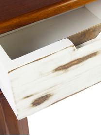 Consola artesanal de madera maciza Nordic, Marrón, An 110 x Al 80 cm